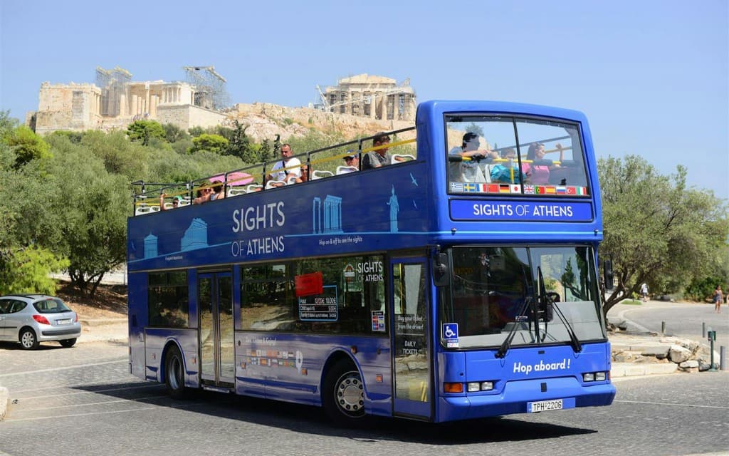 Sights of Athens: Athens, Piraeus & Coastline Hop-On Hop-Off Bus Tour (2-Day HOHO Pass)