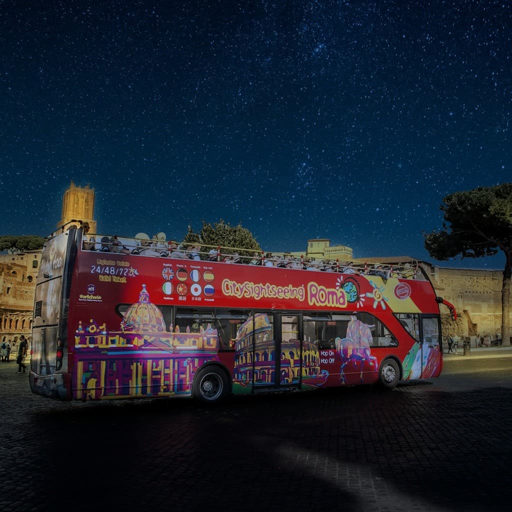 Rome: Night Bus Tour