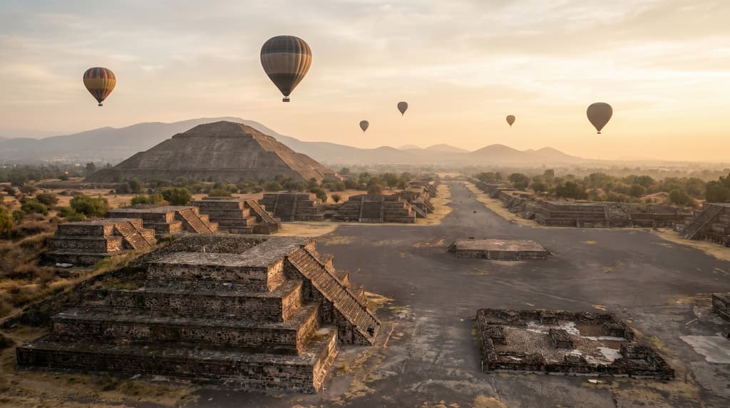 Hot Air Balloon Teotihuacan