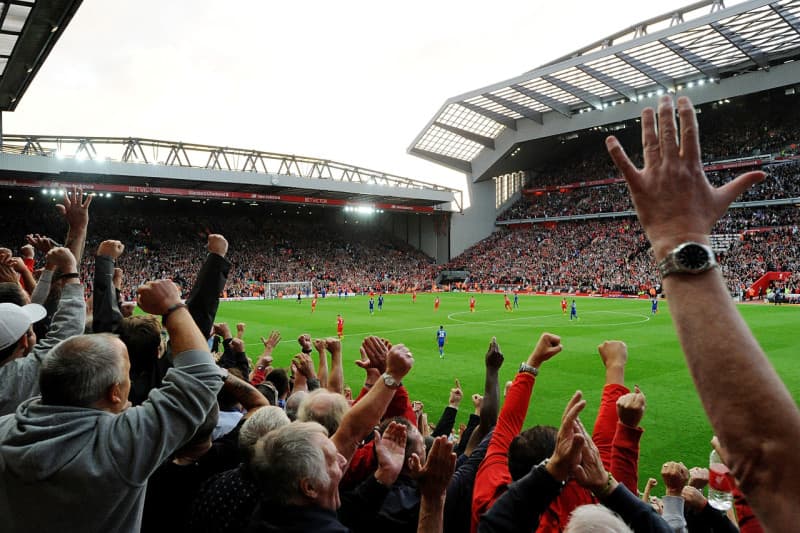 Liverpool FC Premier League Football Match Ticket at Anfield Stadium