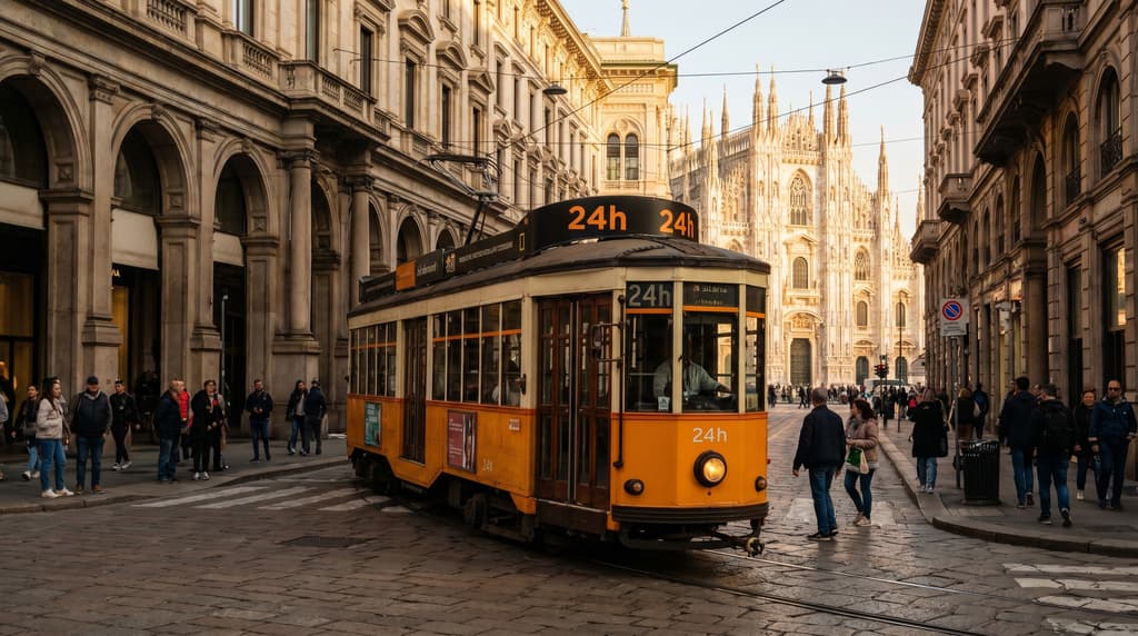 Milan 24-Hour Public Transportation