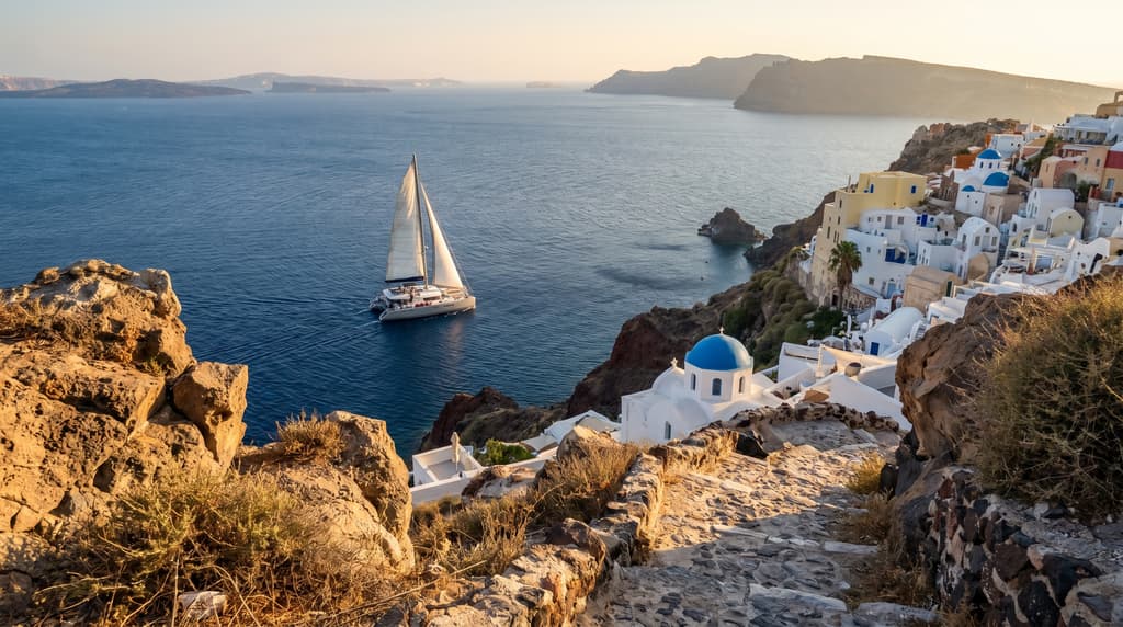 Santorini Catamaran Cruise