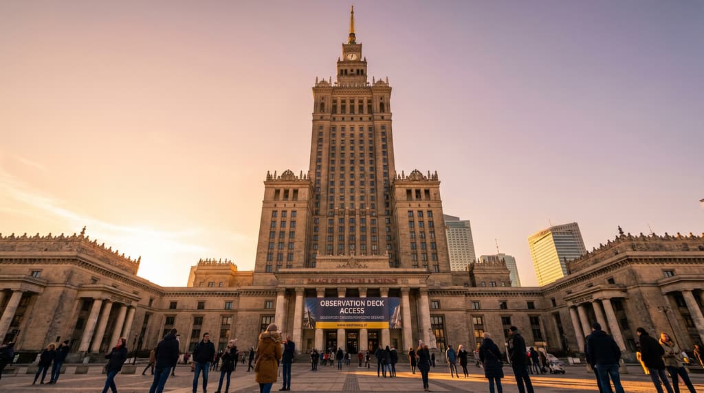 The Palace of Culture & Science with Observation Deck Access