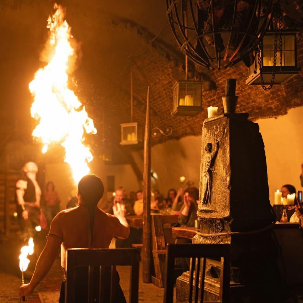 Authentic Czech Experience: Medieval Dinner & Show + Brewery & Castle Tour