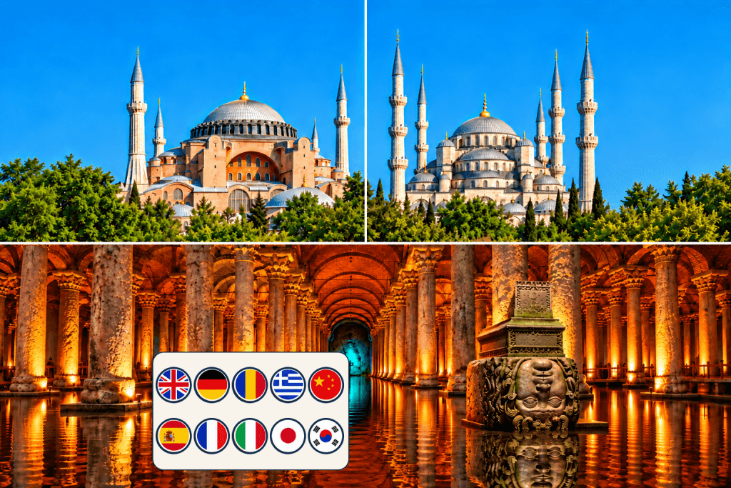 Basilica Cistern, Hagia Sophia & Blue Mosque Tickets + Audio Guides