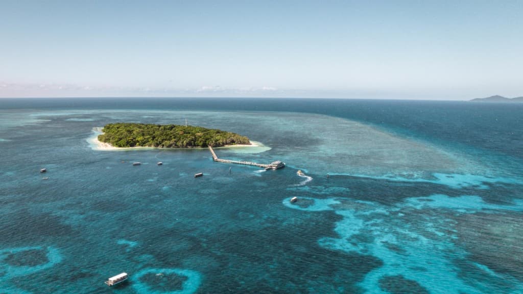 Green Island Great Barrier Reef Half Day Tour from Cairns (1:00 PM Departure – Free Snorkel Hire or Glass Bottom Boat)