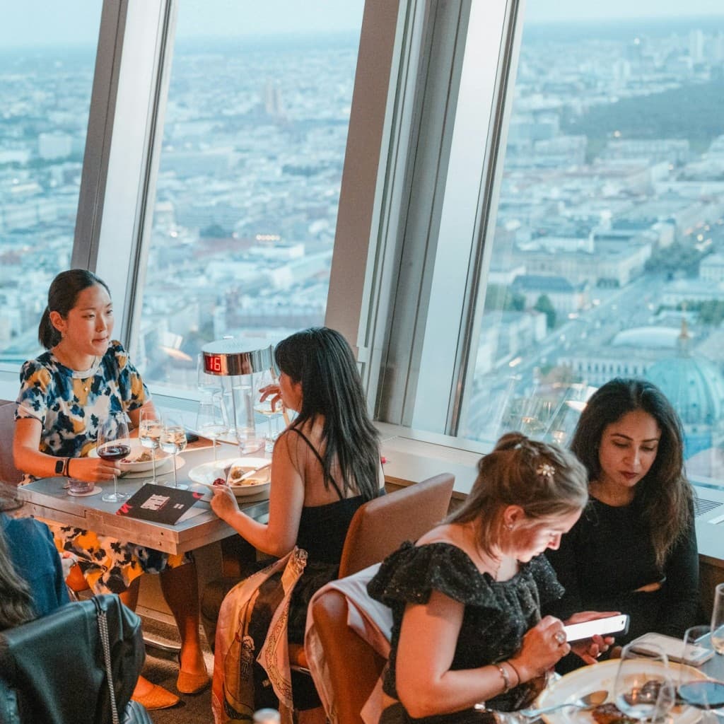 Berlin TV Tower: Admission + Four Course My Home - Tim Raue Menu + Drinks