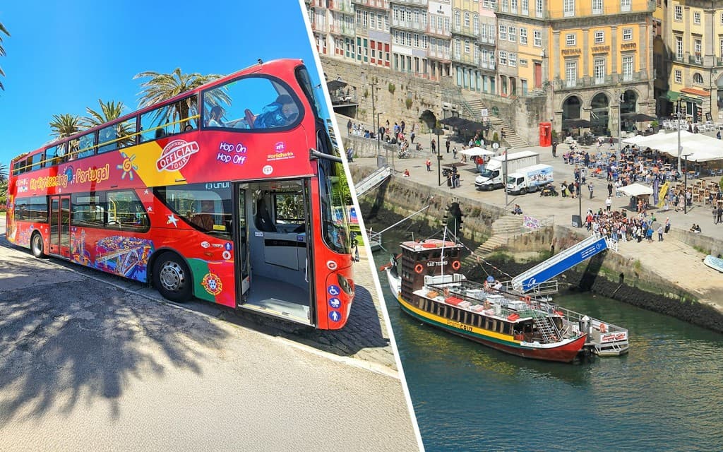 City Sightseeing: Porto Hop-on Hop-off Bus Tour with Duoro River Six Bridges Cruise (Hop-On Hop-Off Bus Porto + Six Bridges Cruise on the Douro)