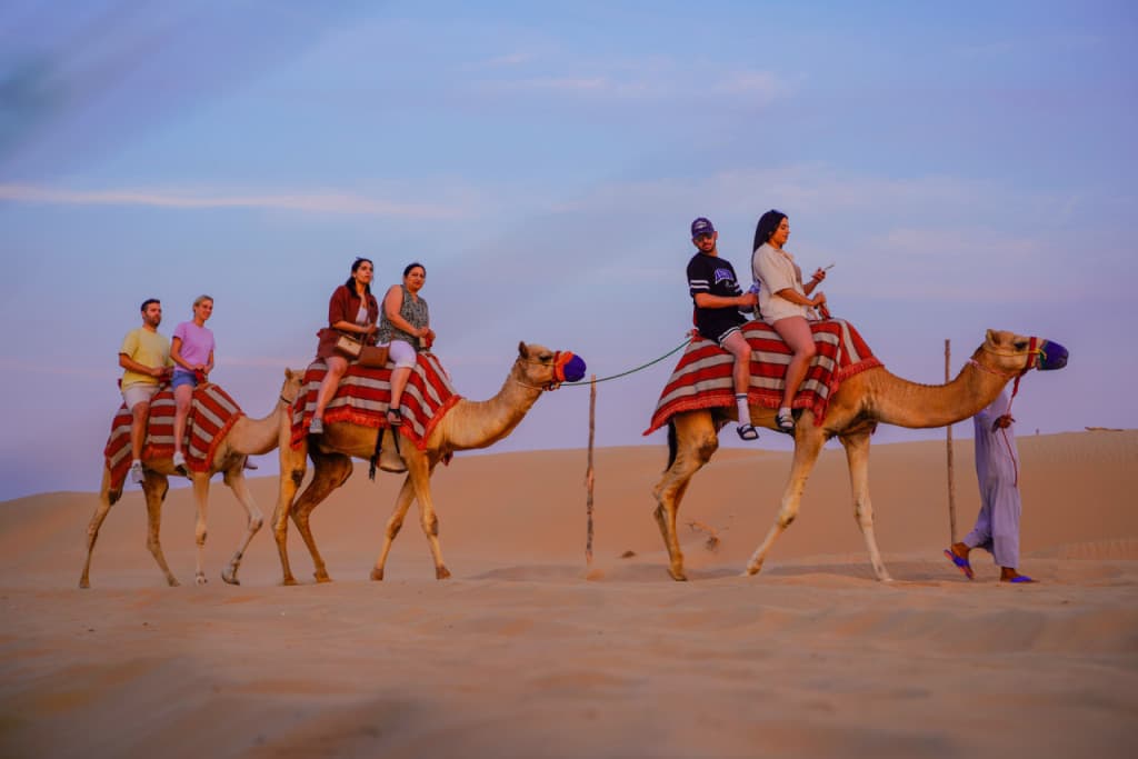 Dubai Red Dunes Desert Safari Tour with Camel Ride and Buffet Dinner at Al Khayma Camp (Dubai Red Dunes Desert Safari Tour with Camel Ride and Buffet Dinner - Private Tour (Summer Season))