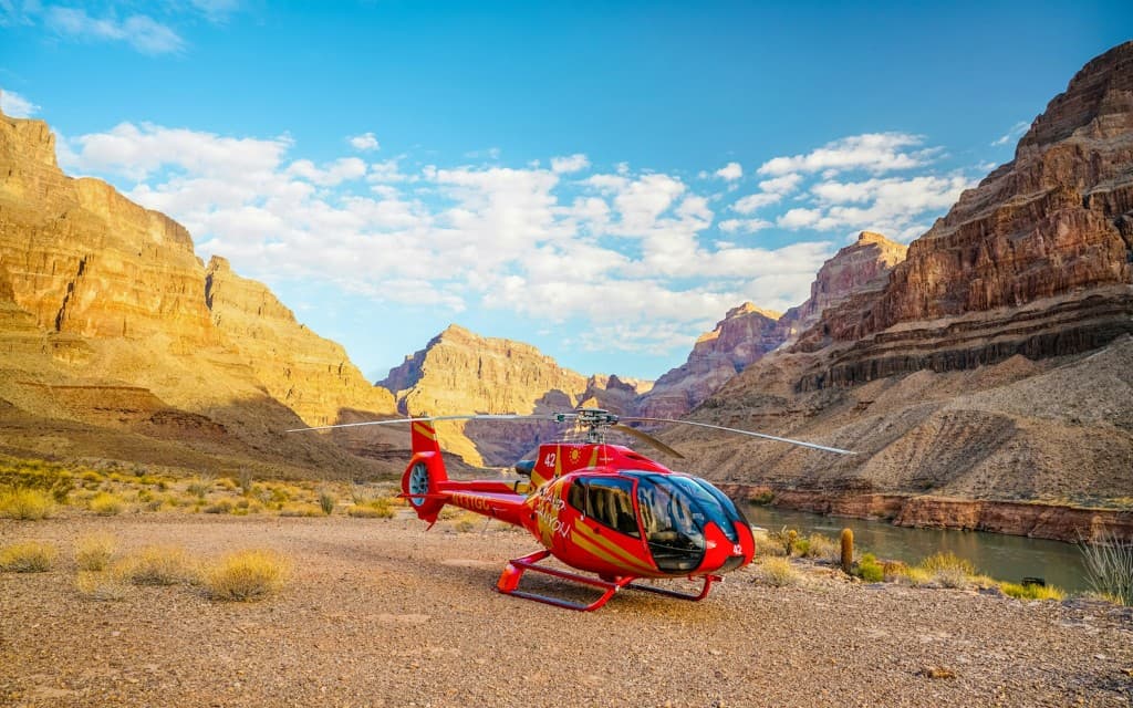From Las Vegas: 70+ min Grand Canyon West Rim Helicopter Tour Plus Canyon Floor Landing with Champagne (From Las Vegas: Helicopter Tour, 90-min + Floor Landing & Las Vegas Strip Views)
