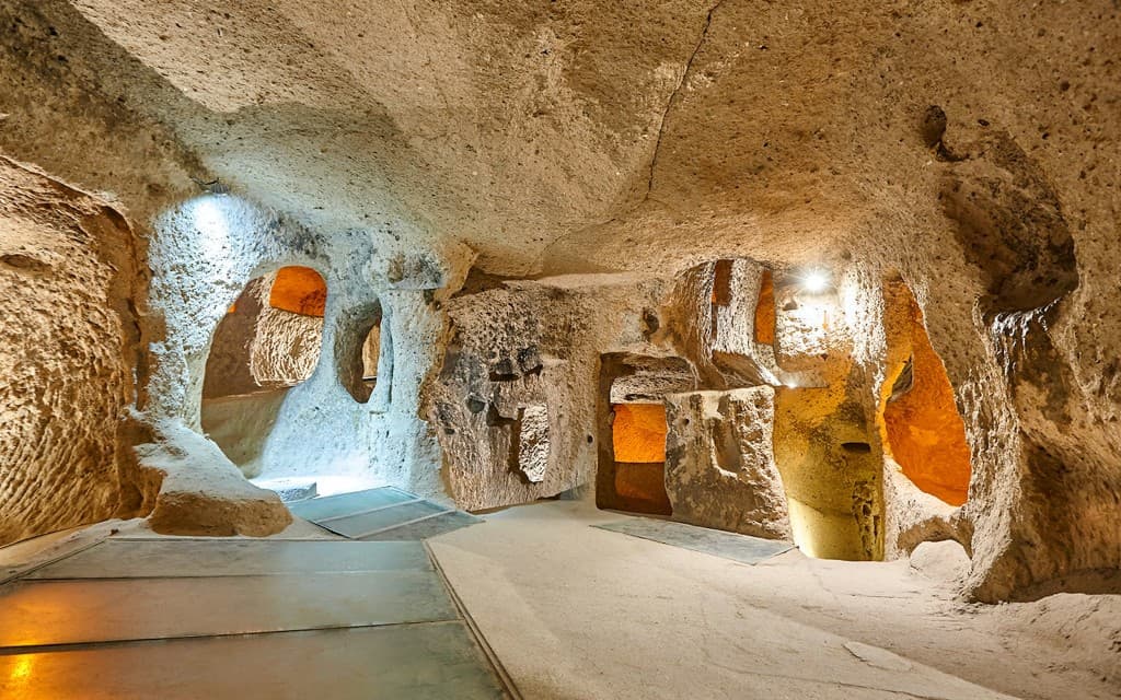 Full-Day Green Tour with Derinkuyu Underground City & Ihlara Valley Trek with Lunch & Transfers (Default Option)