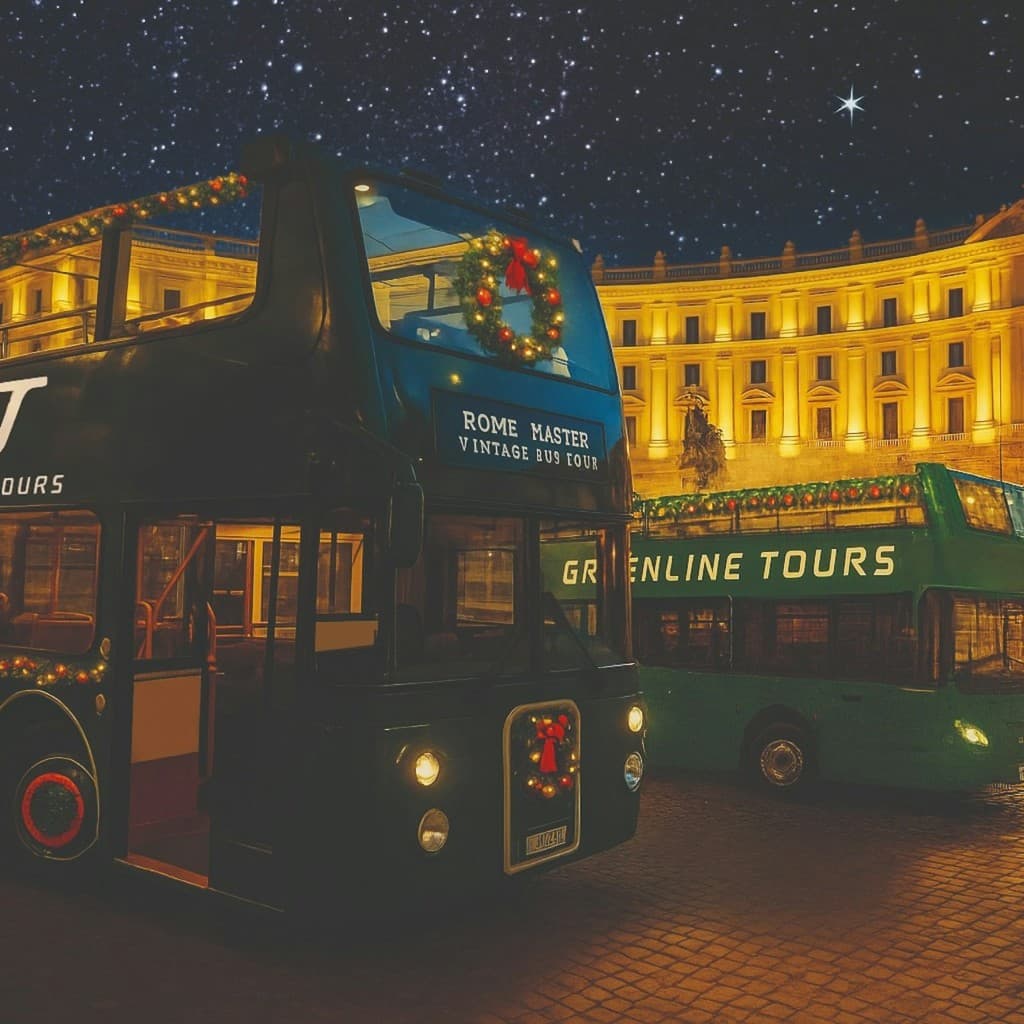 Green Line Tours Rome: Hop On Hop Off Bus By Night