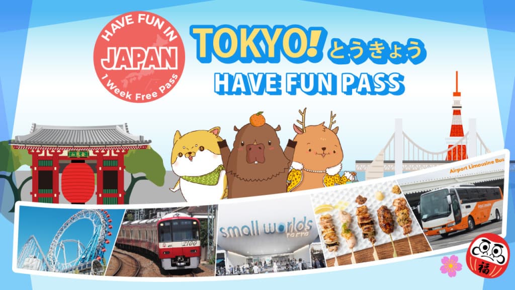 Have Fun in Tokyo Pass - 1 Week Free Pass (Have Fun in Tokyo Pass - 1 Week Free Pass (Select 3))