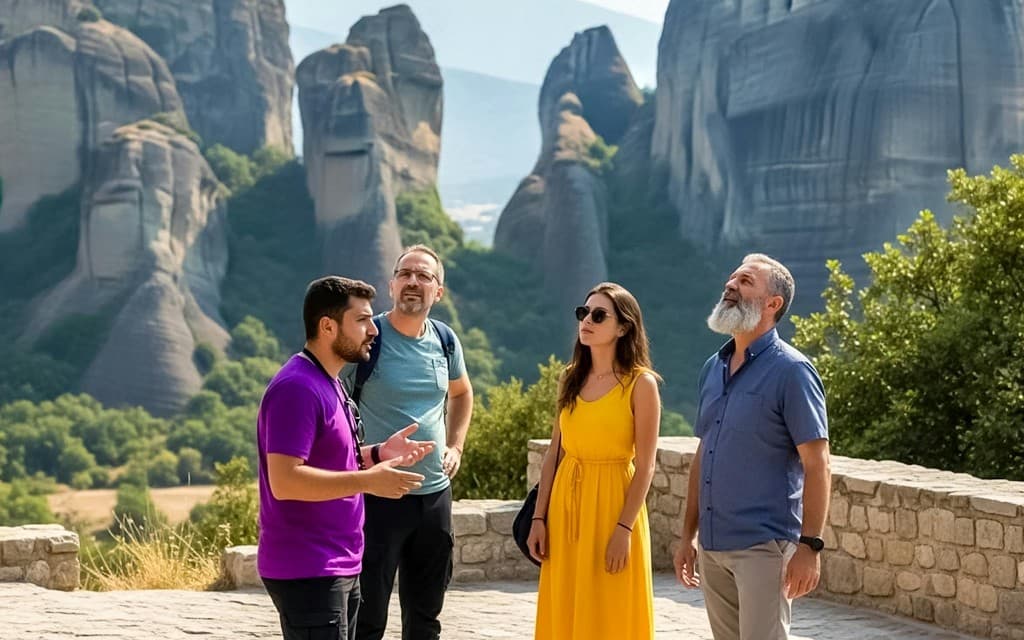 From Athens: Meteora 2-Day Trip with 2 Guided Tours & Hotels (2-Day Tour with 3-Star Hotel Stay)