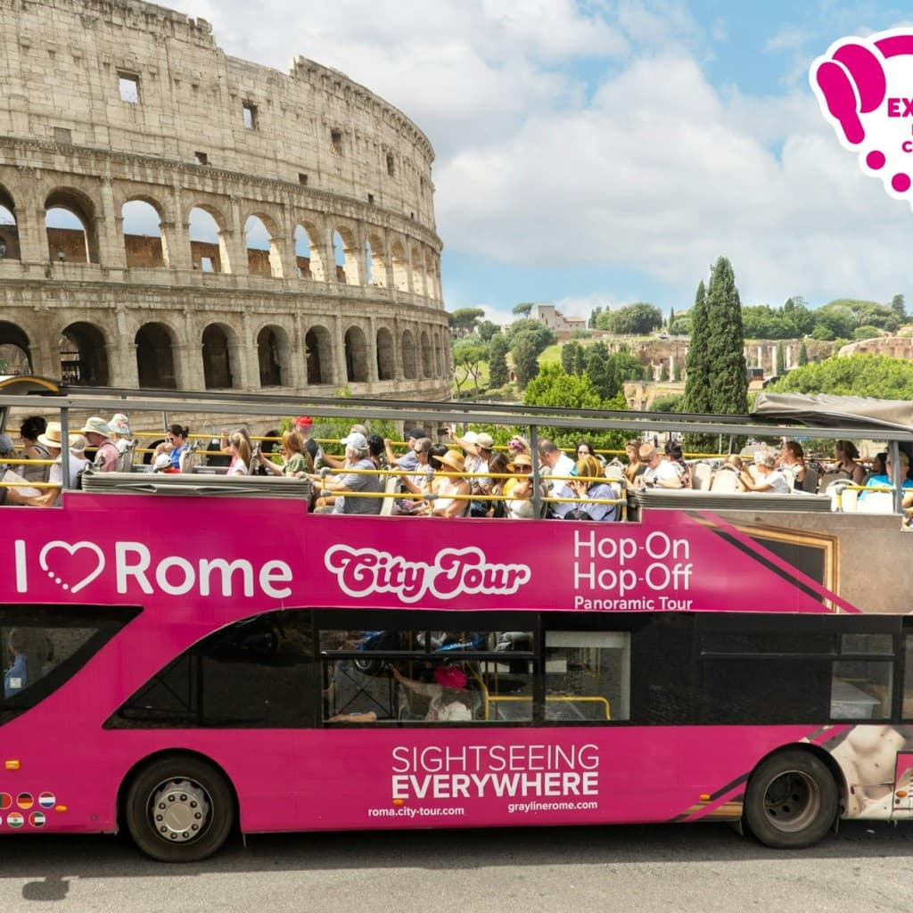 I Love Rome: Hop-on Hop-off Panoramic Bus Tour - 72-Hours