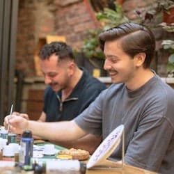 Istanbul: Turkish Tile Painting Workshop + Unlimited Tea & Coffee