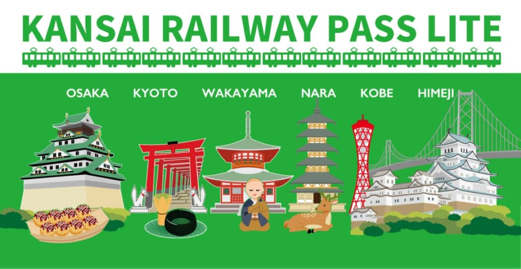 Kansai Railway Pass (Kansai Railway Pass Lite - Two Days)