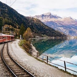 Lake Como & St. Moritz: Day Tour from Milan + Bernina Red Train Ride & Cruise