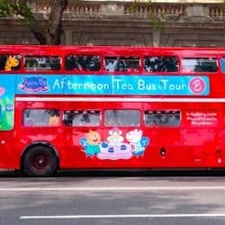 London: Peppa Pig Afternoon Tea Sightseeing Bus Tour