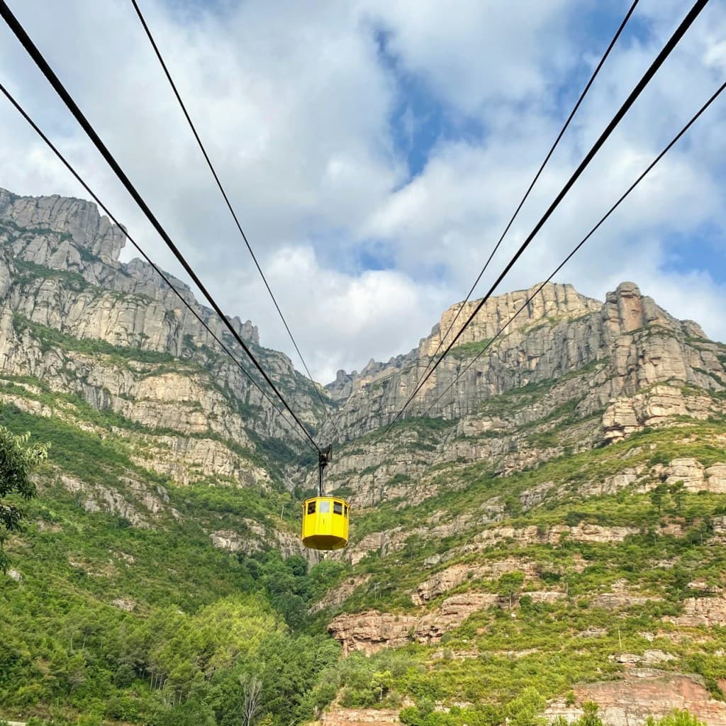 Montserrat Cable Car: Ascent Trip - Way Up