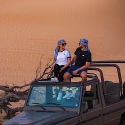 Morning Heritage Safari: Vintage G-Class Ride with Breakfast at Al Marmoom Camp