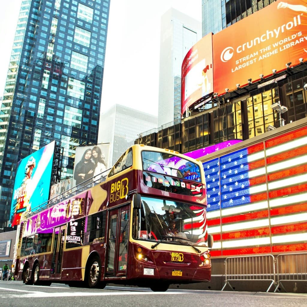 New York: 1-Day Hop-on Hop-off Bus + Statue of Liberty & Ellis Island Ferry