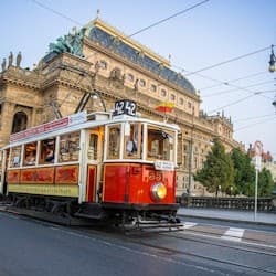 Prague: Hop-on Hop-off Historical Tram Ticket for Line 42