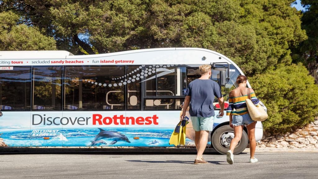 Rottnest Island Bus Tour with Round Trip Rottnest Express Ferry Transfer (Morning Bus Tour with Round Trip Ferry from Perth (8:45 AM Departure) - 11:20 AM Discover Rottnest)