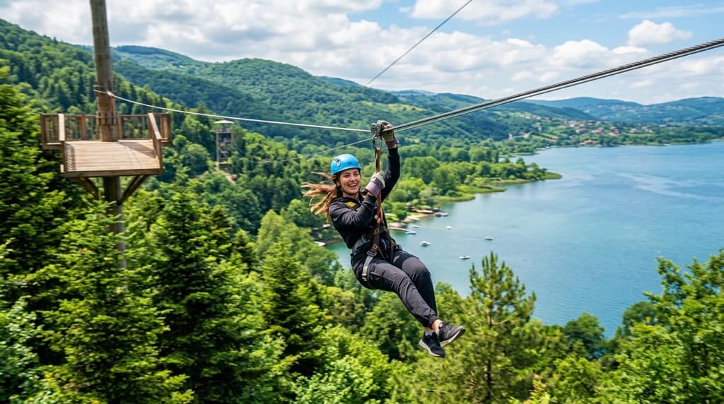 Sapanca: Zipline Adventure with Lake and Forest Views