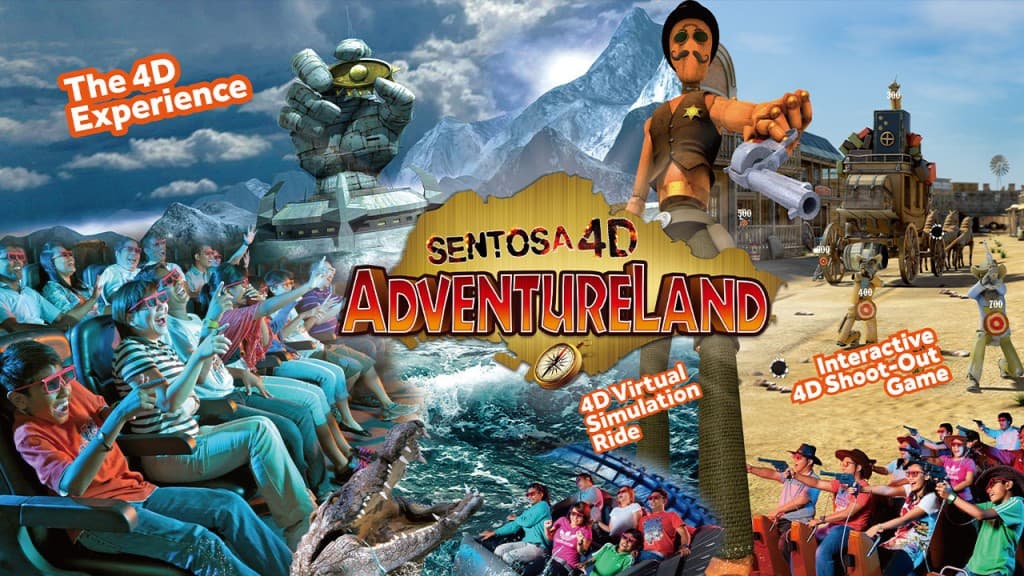 Sentosa 4D AdventureLand Ticket (Sentosa 4D AdventureLand - Any 3 Rides)