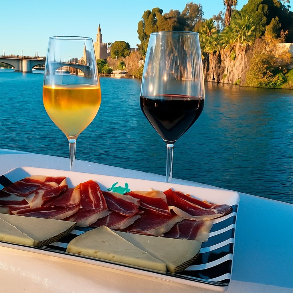 Seville: Boat Cruise with Drink and Appetizer - Drink & Snack