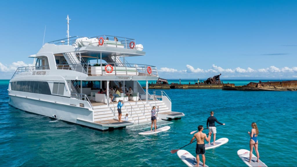 Tangalooma Wrecks & Dolphin Cruise Optional Round transfer from Brisbane City and Gold Coast (Depart from Rivergate Marina)