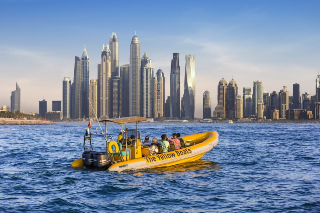 The Yellow Boats Dubai Speedboat Tour (The Yellow Boats Dubai - Dubai Marina Tour (60 Minutes))