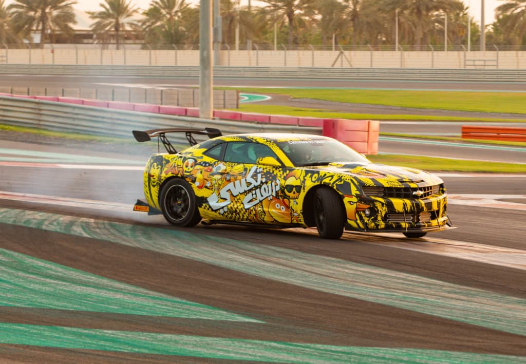 Yas Marina Circuit Chevrolet Drift Taxi Passenger Experience (Chevrolet Drift Taxi Passenger Experience)